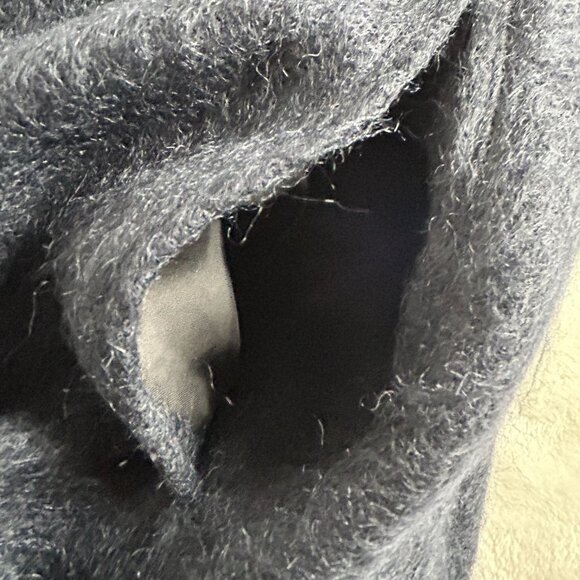 Rag & Bone Womens Mohair Wool Cardigan Jacket Charcoal Size 8 Open Front Lined - Picture 7 of 10